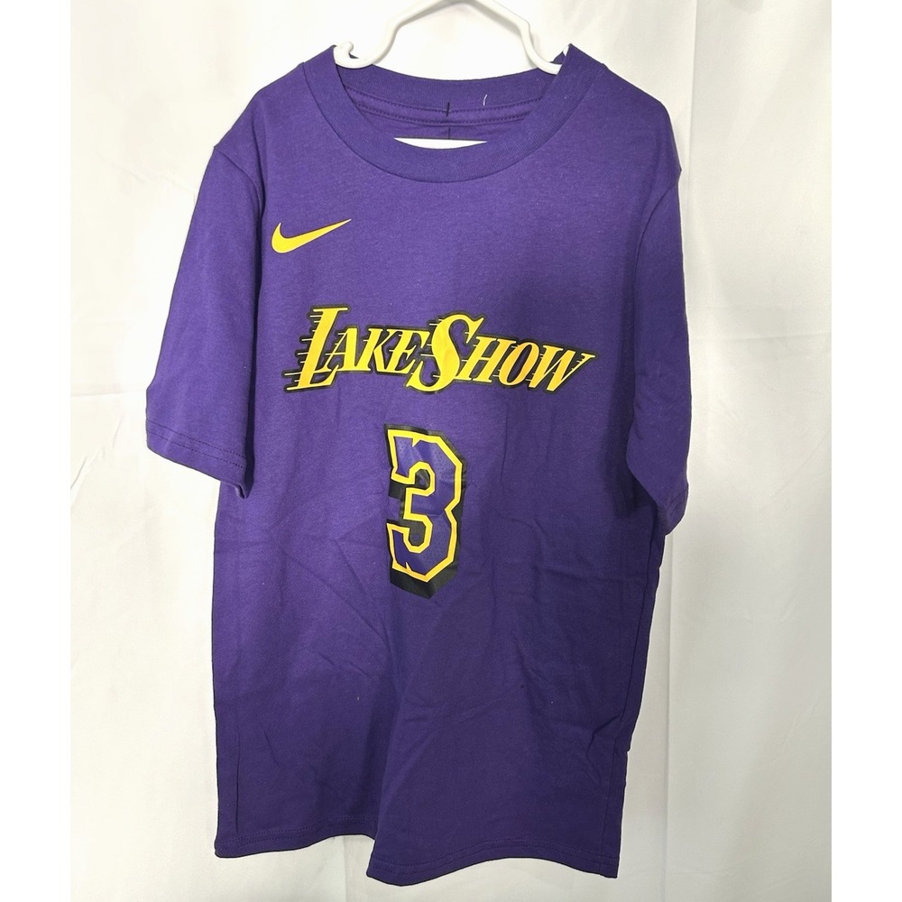 LA Lakers "Anthony Davis #3‎ Jersey Tee" Lakeshow The Nike Tee YOUTH M 10/12